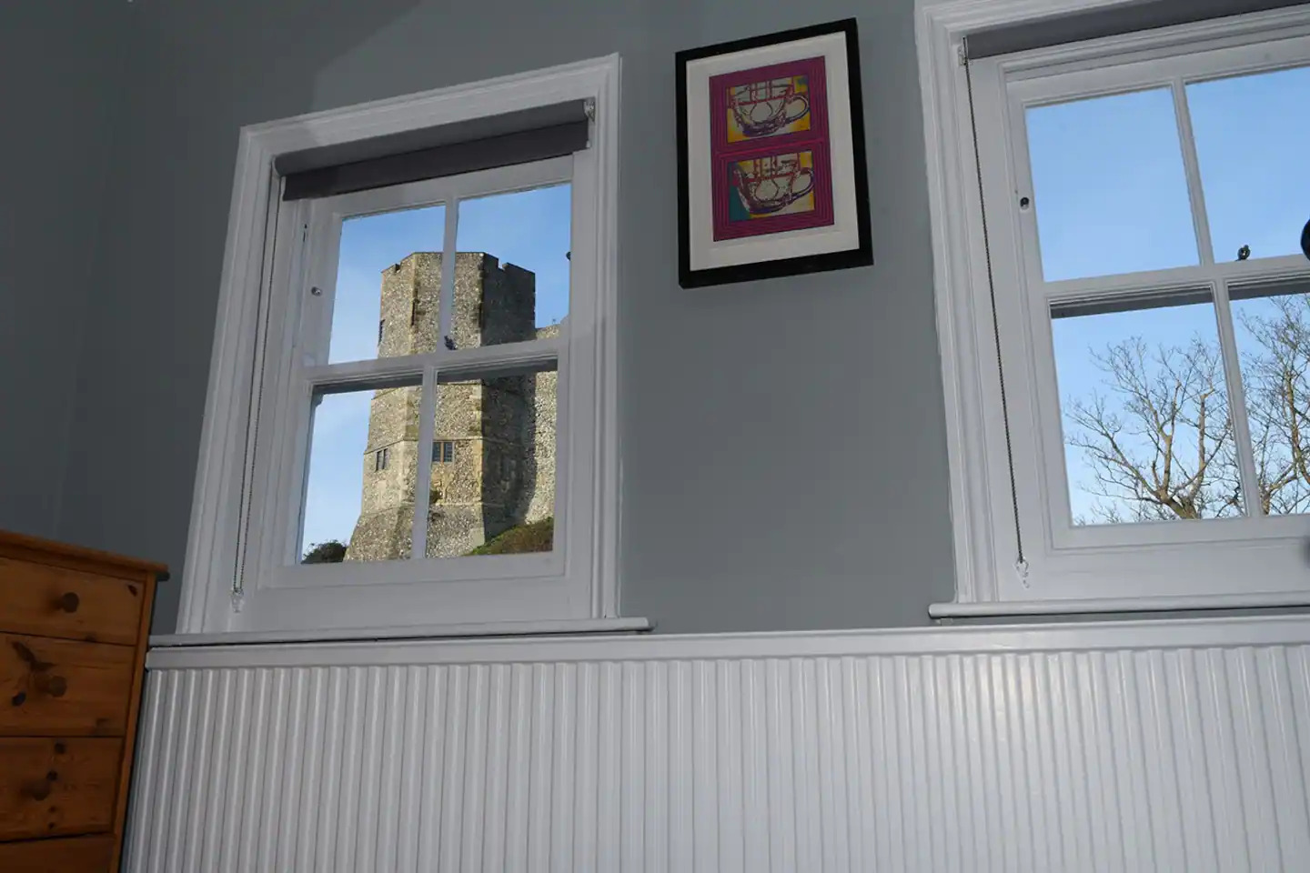 View of the castle from Apartment 2's window